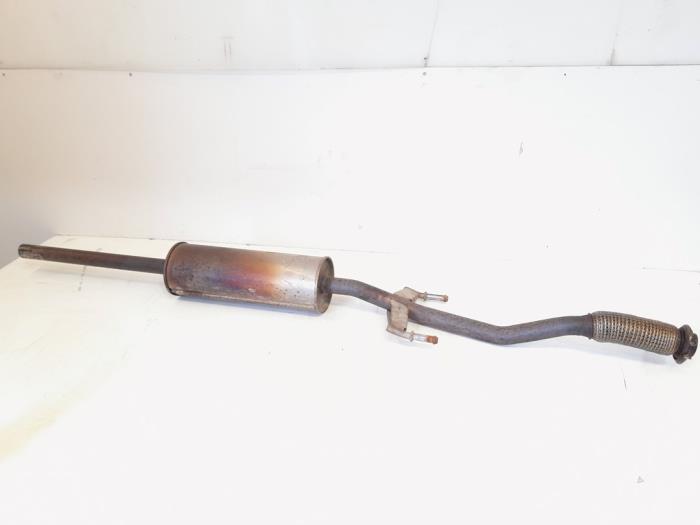 Exhaust middle silencer from a Peugeot 208 I (CA/CC/CK/CL) 1.2 Vti 12V PureTech 2018