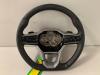 Steering wheel from a Seat Leon (KLB), 2019 1.4 TSI e-HYBRID 16V, Hatchback, 4-dr, Electric Petrol, 1.395cc, 150kW (204pk), FWD, DGEA, 2020-09 2020