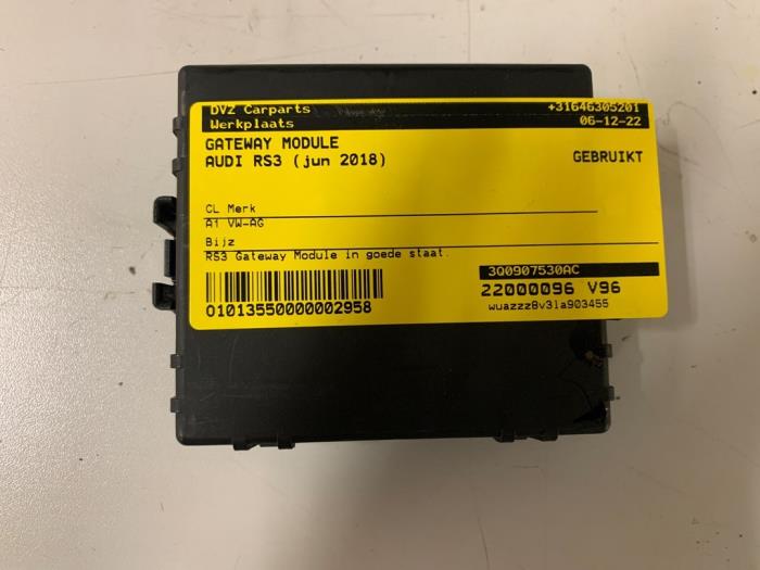 Usados Módulo Gateway Audi RS 3 Sportback (8VA/8VF) 2.5 TFSI 20V Quattro Precio € 29,98 Norma de margen ofrecido por DVZ Carparts