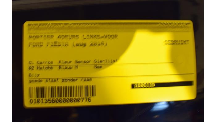 Door 4-door, front left Ford Fiesta - 1806115