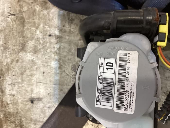 Front seatbelt, right from a Peugeot Partner (GC/GF/GG/GJ/GK) 1.6 BlueHDi 100 2016