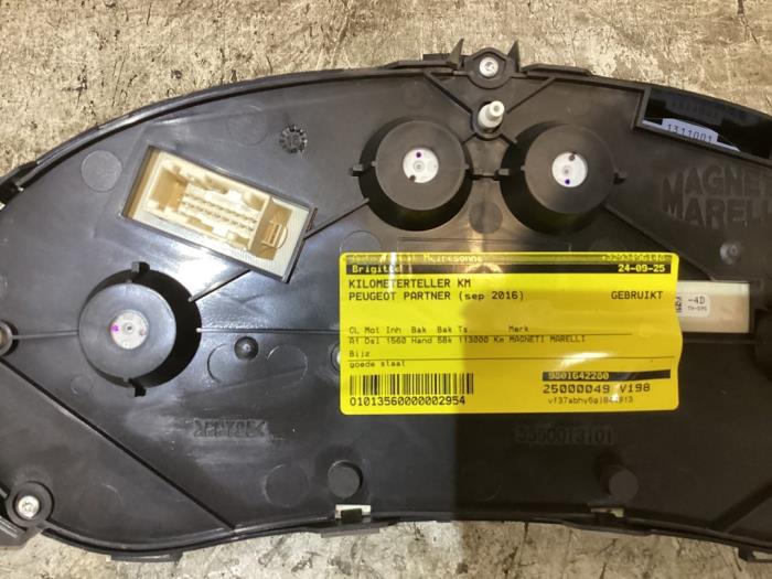 Odometer KM from a Peugeot Partner (GC/GF/GG/GJ/GK) 1.6 BlueHDi 100 2016