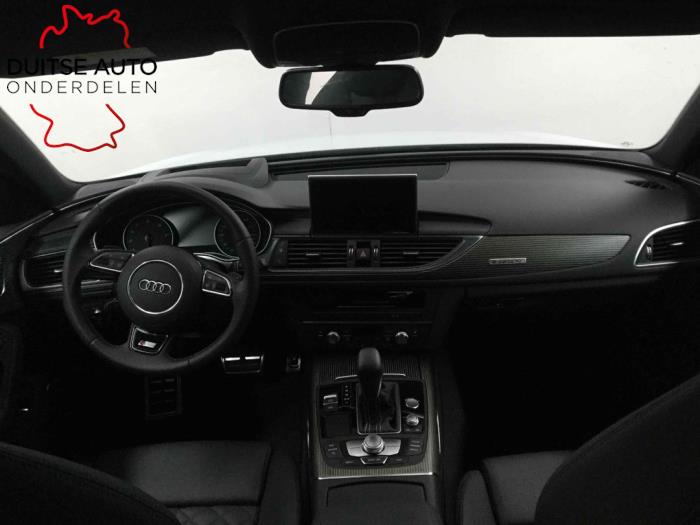 Climatronic panel from a Audi A6 (C7) 3.0 V6 24V TFSI Quattro 2016