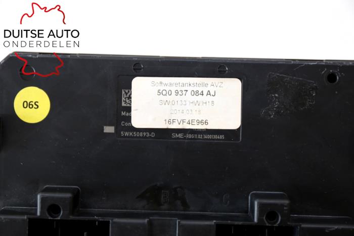 Ordinateur contrôle fonctionnel d'un Audi A3 Sportback (8VA/8VF) 1.4 TFSI 16V e-tron 2014