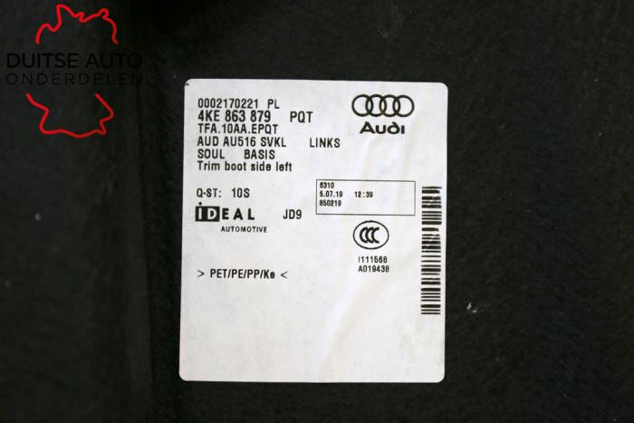 Tapicerka pokrywy bagaznika lewa z Audi E-Tron (GEN) S 2020