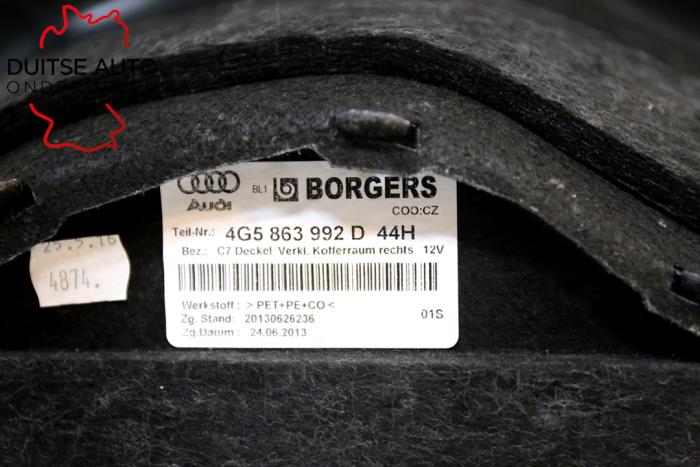 Tapizado de maletero de un Audi A6 (C7) 2.0 TDI 16V 2017