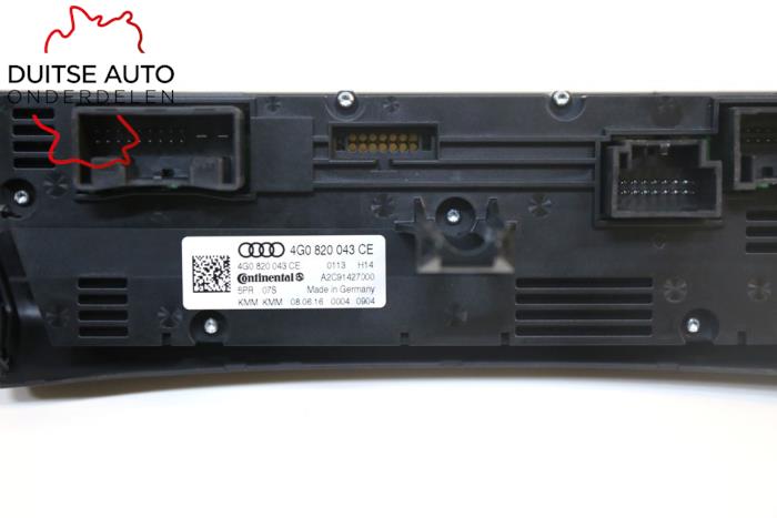 Climatronic panel from a Audi A6 (C7) 2.0 TDI 16V 2017