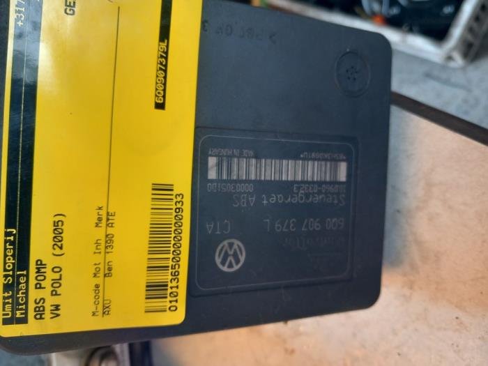 Usagé Bloc ABS Volkswagen Polo Fun 1.4 TDI Prix € 50,00 Règlement à la marge proposé par Umit Sloperij