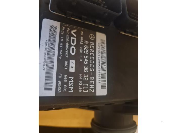Used Engine management computer Mercedes A (W168) 1.4 A-140 Price € 125,00 Margin scheme offered by Umit Sloperij