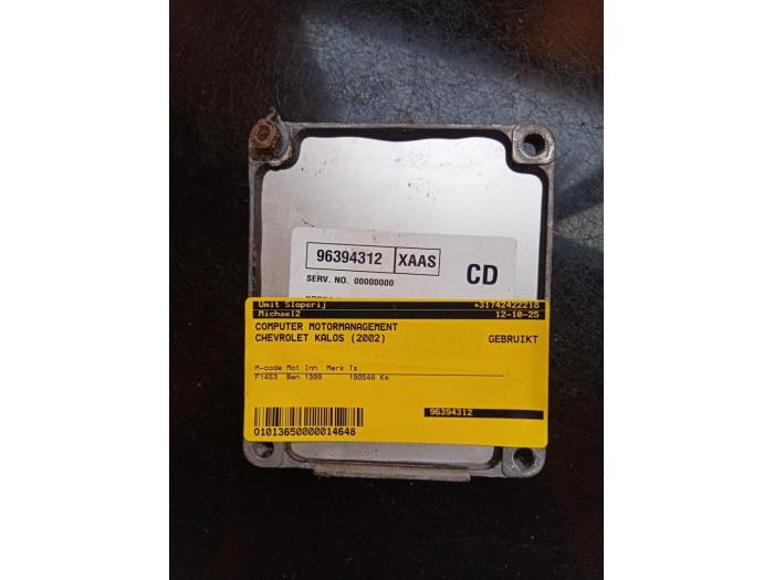 Used Engine management computer Chevrolet Kalos (SF48) 1.4 Price € 40,00 Margin scheme offered by Umit Sloperij