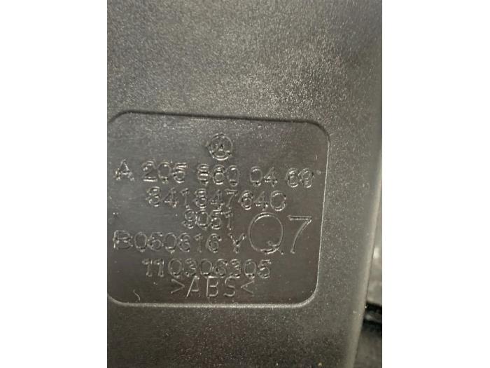 Rear seatbelt buckle, right from a Mercedes-Benz C Estate (S205) C-220 CDI BlueTEC, C-220 d 2.2 16V 2016