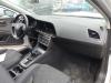 Kit airbag + tableau de bord d'un Seat Leon (5FB), 2012 1.4 TSI 16V, Berline avec hayon arrière, 4 portes, Essence, 1.395cc, 92kW (125pk), FWD, CZCA, 2014-05 2018