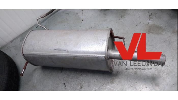 Exhaust rear silencer from a Ford Fiesta 5 (JD/JH) 1.25 16V 2004