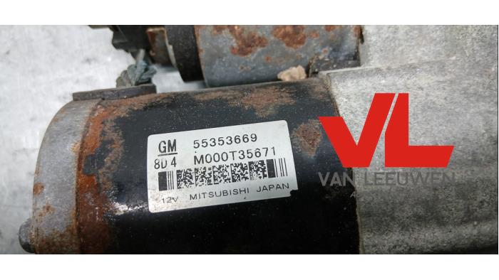 Anlasser van een Opel Insignia 2.8 V6 Turbo 24V 4x4 Ecotec 2008