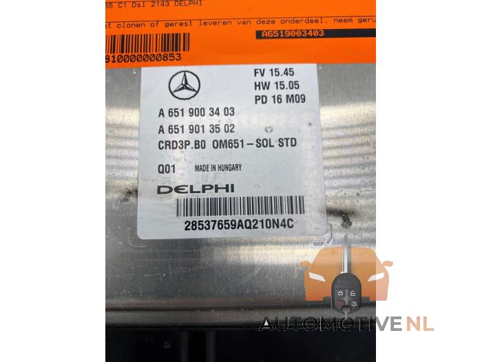 Engine management computer Mercedes Sprinter 3,5t 316 CDI 16V