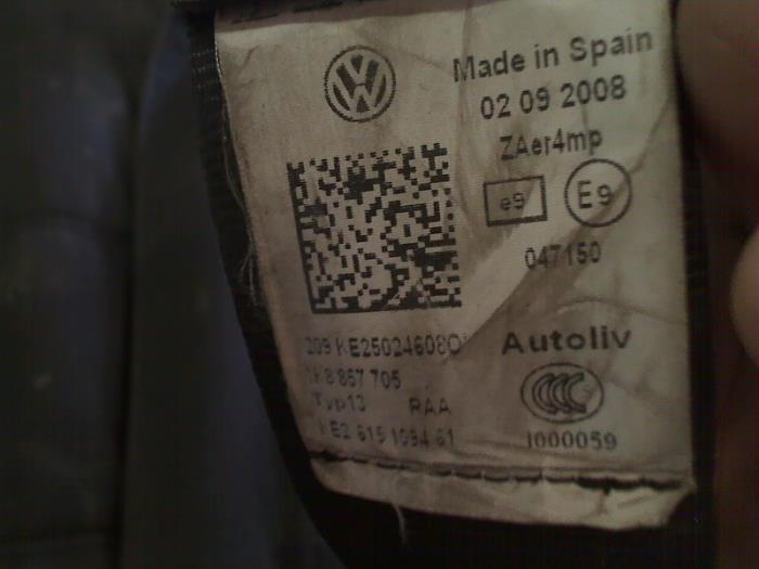 Set de airbag d'un Volkswagen Scirocco (137/13AD) 2.0 TSI 16V 2009