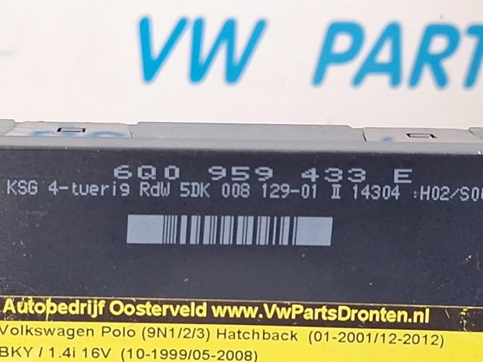 Computer, miscellaneous from a Volkswagen Polo IV (9N1/2/3) 1.2 65 2005