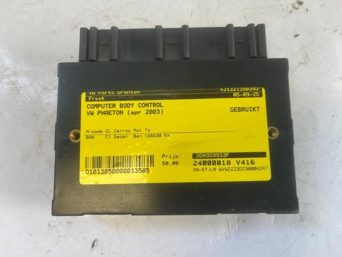 Gebrauchte Steuergerät Body Control Volkswagen Phaeton (3D) 6.0 W12 48V 4Motion Preis € 50,00 Margenregelung angeboten von VW Parts Dronten