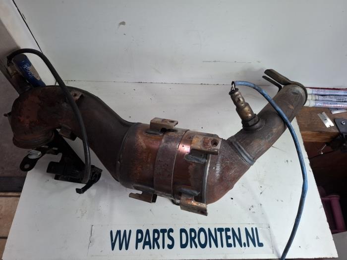 Katalysator van een Fiat 500 (312) 0.9 TwinAir 80 2014