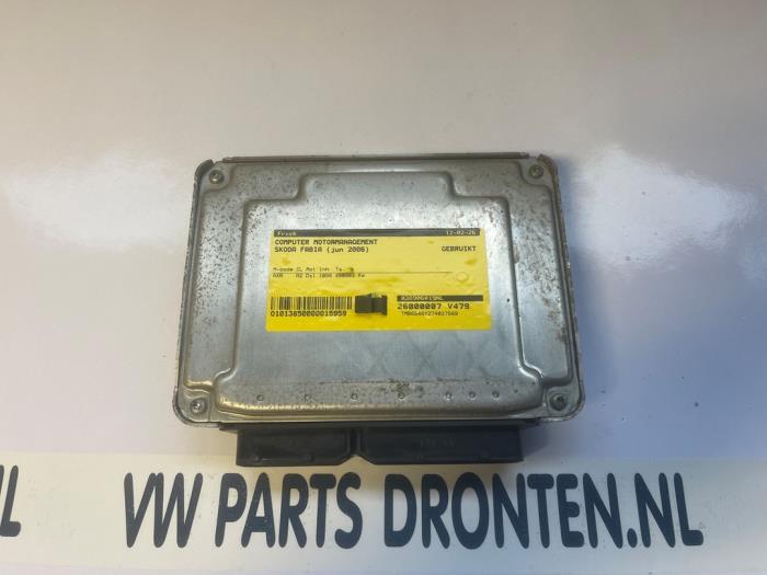 Gebrauchte Steuergerät Motormanagement Skoda Fabia (6Y5) 1.9 TDi Preis € 35,00 Margenregelung angeboten von VW Parts Dronten
