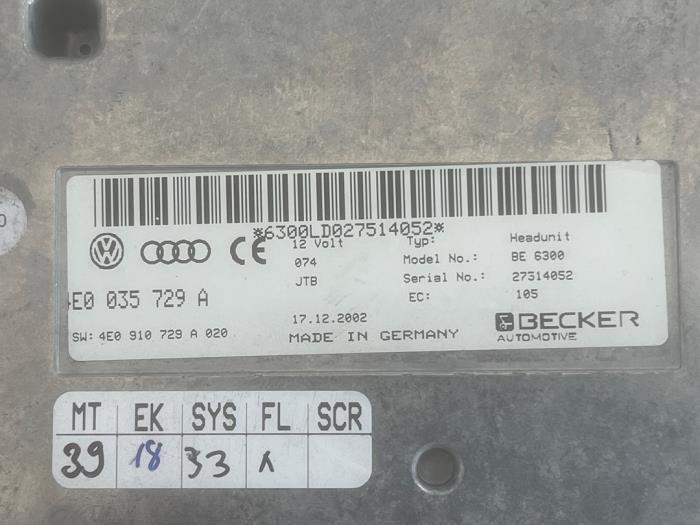 Usados Módulo Bluetooth Audi A8 (D3) 4.2 V8 40V Quattro Precio € 99,00 Norma de margen ofrecido por VW Parts Dronten