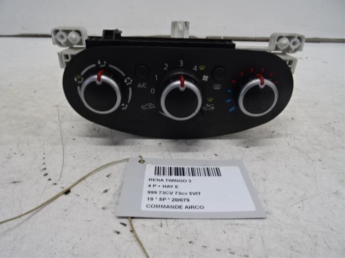 Air conditioning control panel from a Renault Twingo III (AH) 1.0 SCe 75 12V 2019