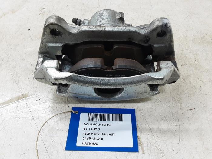 Front brake calliper, left from a Volkswagen Golf VII (AUA) 1.6 TDI 4Motion 16V 2016