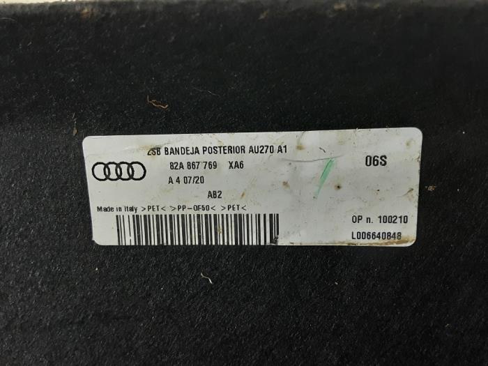 Pólka tylna z Audi A1 Sportback (GBA) 1.0 25 TFSI 12V 2020