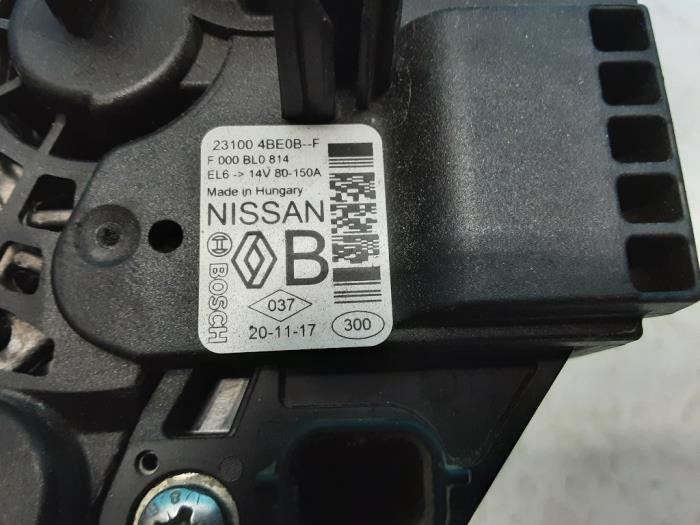 Dynamo from a Nissan Qashqai (J11) 1.3 DIG-T 158 16V 2021