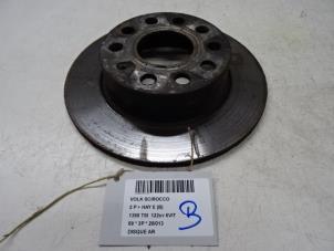 Used Rear brake disc Volkswagen Scirocco (137/13AD) 1.4 TSI 122 16V Price € 14,99 Inclusive VAT offered by Collignon & Fils