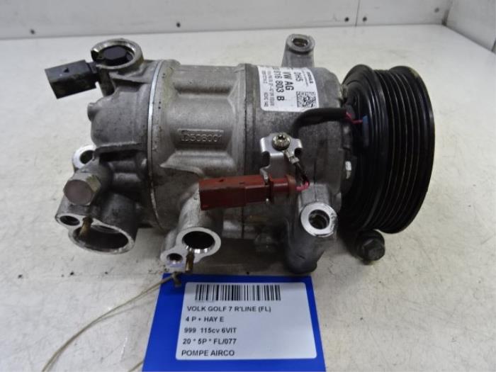 Air conditioning pump from a Volkswagen Golf VII (AUA) 1.0 TSI 12V BlueMotion 2020