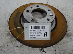 Used Rear brake disc Citroen Jumpy (G9) 2.0 HDiF 16V 125 Price € 25,00 Inclusive VAT offered by Collignon & Fils