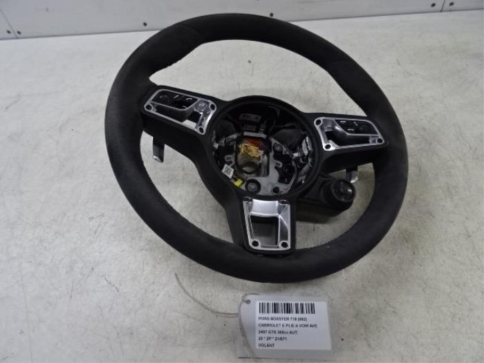 Steering wheel from a Porsche 718 Boxster (982) 2.5 GTS Turbo 2020
