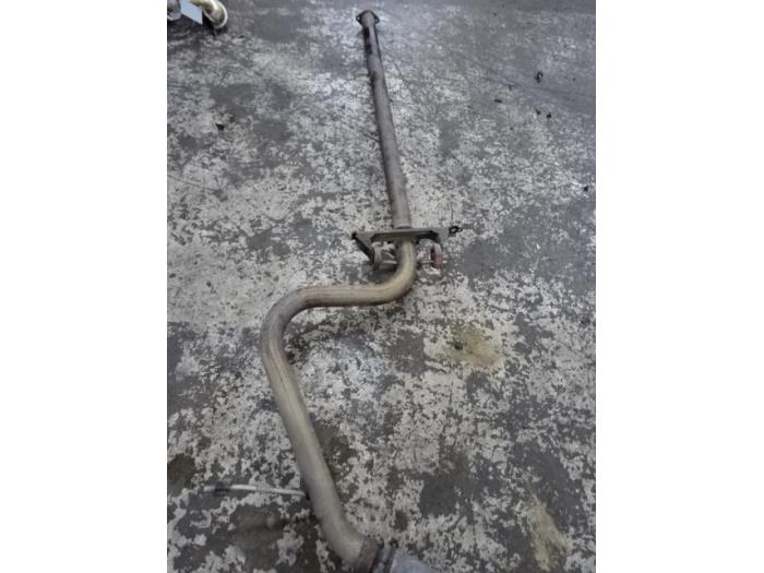 Exhaust middle silencer from a Volkswagen Scirocco (137/13AD) 1.4 TSI 122 16V 2009