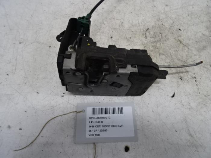 Door lock cylinder, right from a Opel Astra H GTC (L08) 1.7 CDTi 16V 2008