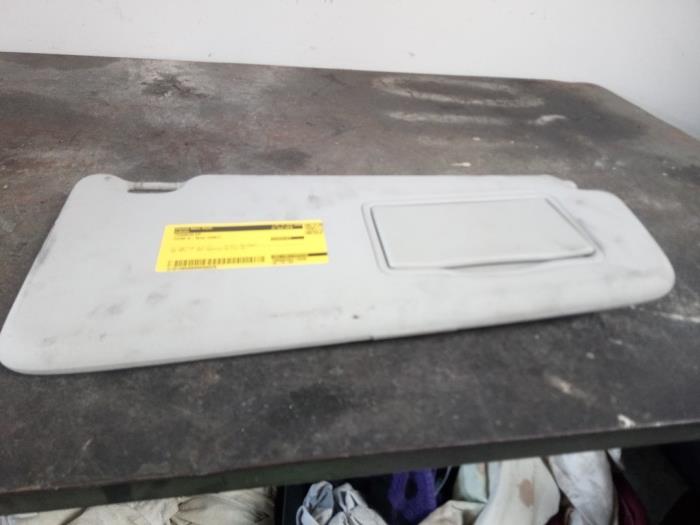 Sun visor car