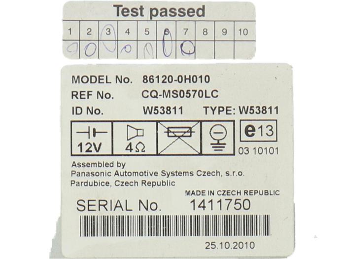 Usagé Module navigation Citroen C1 Prix € 86,25 Règlement à la marge proposé par Bart Ebben