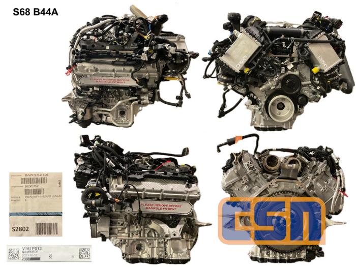 Engine BMW X5M (G05), 2019 4.4i V8 32V Turbo Competition, SUV, Electric Petrol, 4.395cc, 460kW (625pk), 4x4, S68B44A, 2023-04, 11ET; 12ET (New)