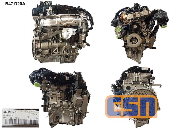 Używane Silnik BMW 3 serie (F30) 318d 2.0 16V Cena € 2.418,79 Z VAT oferowane przez CSN Engines