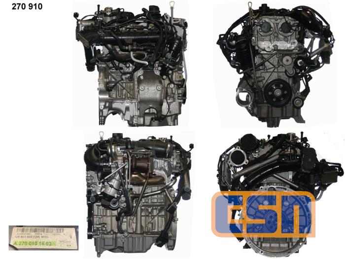 Używane Silnik Mercedes B (W246/W242) 1.6 B-180 BlueEFFICIENCY Turbo 16V Cena € 2.902,79 Z VAT oferowane przez CSN Engines