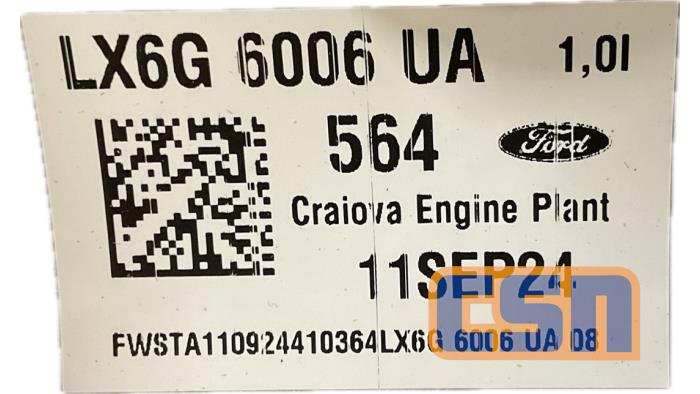 Engine Ford Puma, 2019 1.0 Ti-VCT EcoBoost 12V, SUV, Petrol, 998cc, 92kW (125pk), FWD, B7JA; B7JB; B7JE, 2019-09 (New)