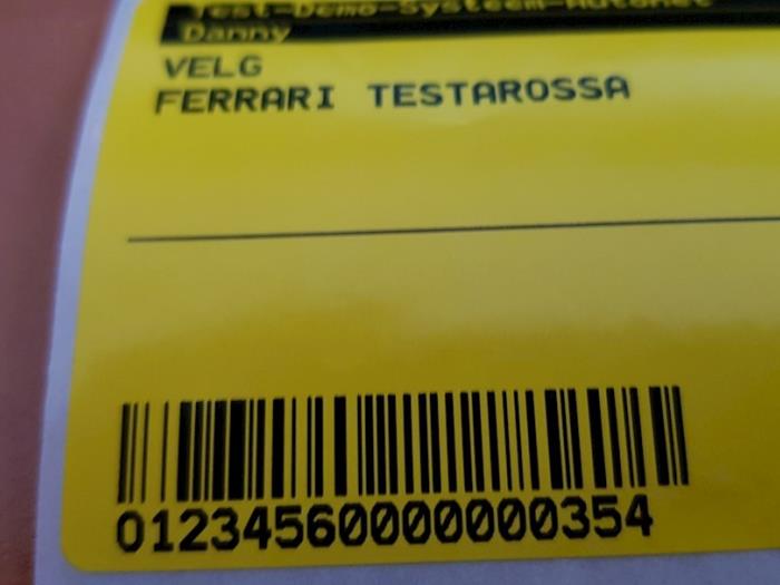 Używane Obrecz Ferrari Testarossa Cena na żądanie oferowane przez DEMO Autonet Ves-1