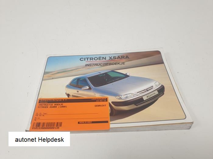 Używane Instrukcja Citroen Xsara Coupé (N0) Cena na żądanie oferowane przez DEMO Autonet Ves-1