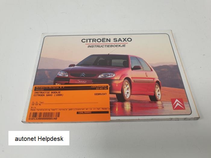 Używane Instrukcja Citroen Saxo Cena na żądanie oferowane przez DEMO Autonet Ves-1