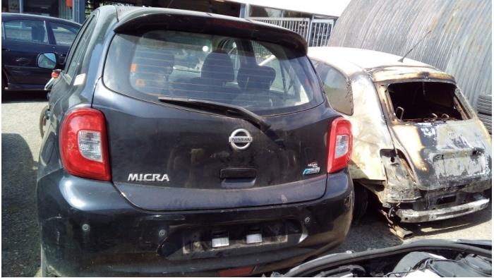 Nissan Micra 1.2 12V DIG-S Salvage vehicle (2015, Black)