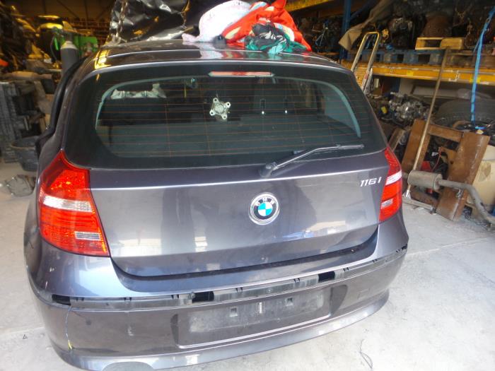 BMW 1 serie 116i 1.6 16V Épave (2008, Gris)