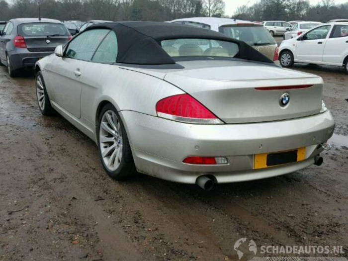 BMW 6 serie 630 Ci 24V Vehículo de desguace (2006, Blanco, Gris)