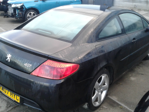 Peugeot 407 3.0 V6 24V VVT Vehículo de desguace (2007, Negro)