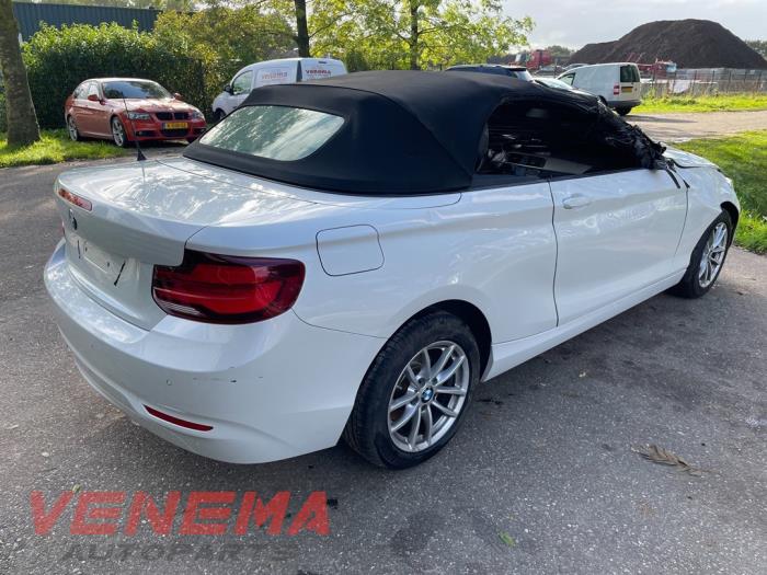 BMW 2 serie 218i 1.5 TwinPower Turbo 12V Salvage vehicle (2019, Metallic, White)