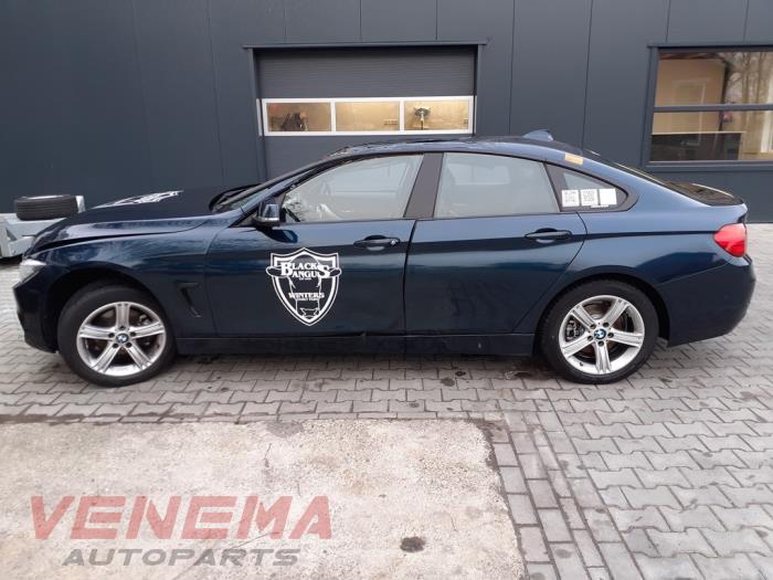 BMW 4 serie Gran Coupe 420i 2.0 Turbo 16V Salvage vehicle (2016, Metallic, Blue)